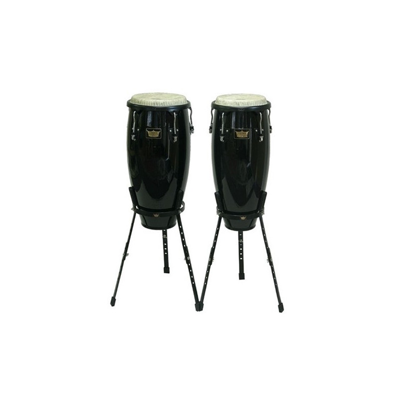 REMO RC P110 70 BLACK - SET CONGAS SERIE CROWN CON SUPPORTI