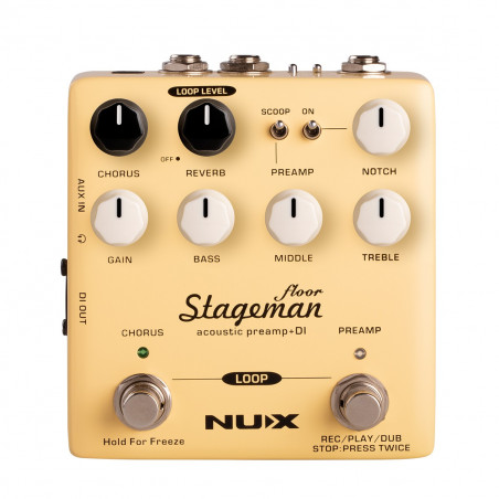 NUX Stageman Floor - Peamplificatore DI per Acustica e Looper