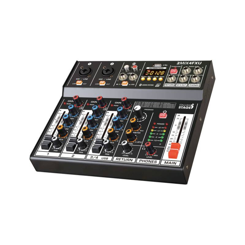 Italian Stage IS 2MIX4FXU - Mixer Audio con Effetti e Bluetooth