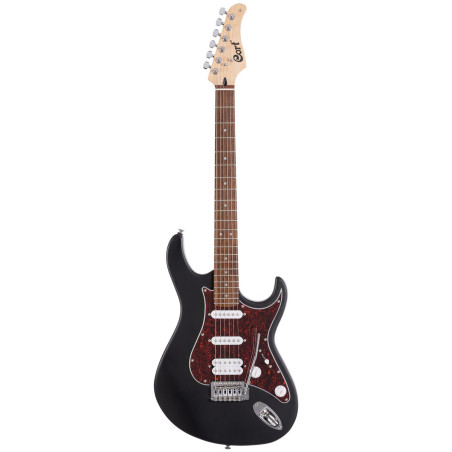 CORT G110 Open Pore Black - Chitarra elettrica Stratocaster