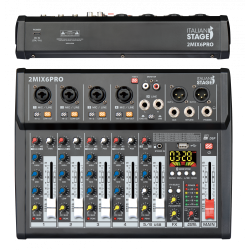 Italian Stage IS 2MIX6PRO - Mixer 6 canali con effetti