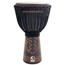 TOCA DJEMBE 10" ROPE TUNED BLACK MAMBA CON BORSA PRO + HAT