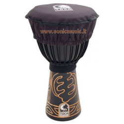 TOCA DJEMBE 12" ROPE TUNED BLACK MAMBA CON BORSA PRO + HAT